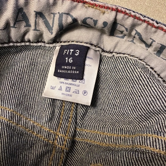 Lands End Vintage Mom Jeans High Waist Sz 16 - Picture 3 of 5